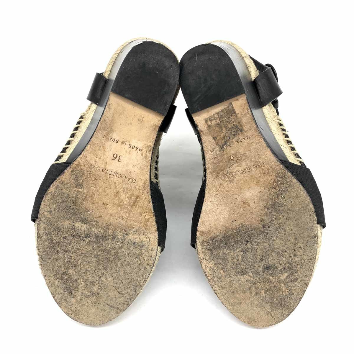 良好◇BALENCIAGA バレンシアガ ウェッジソールサンダル サイズ36  