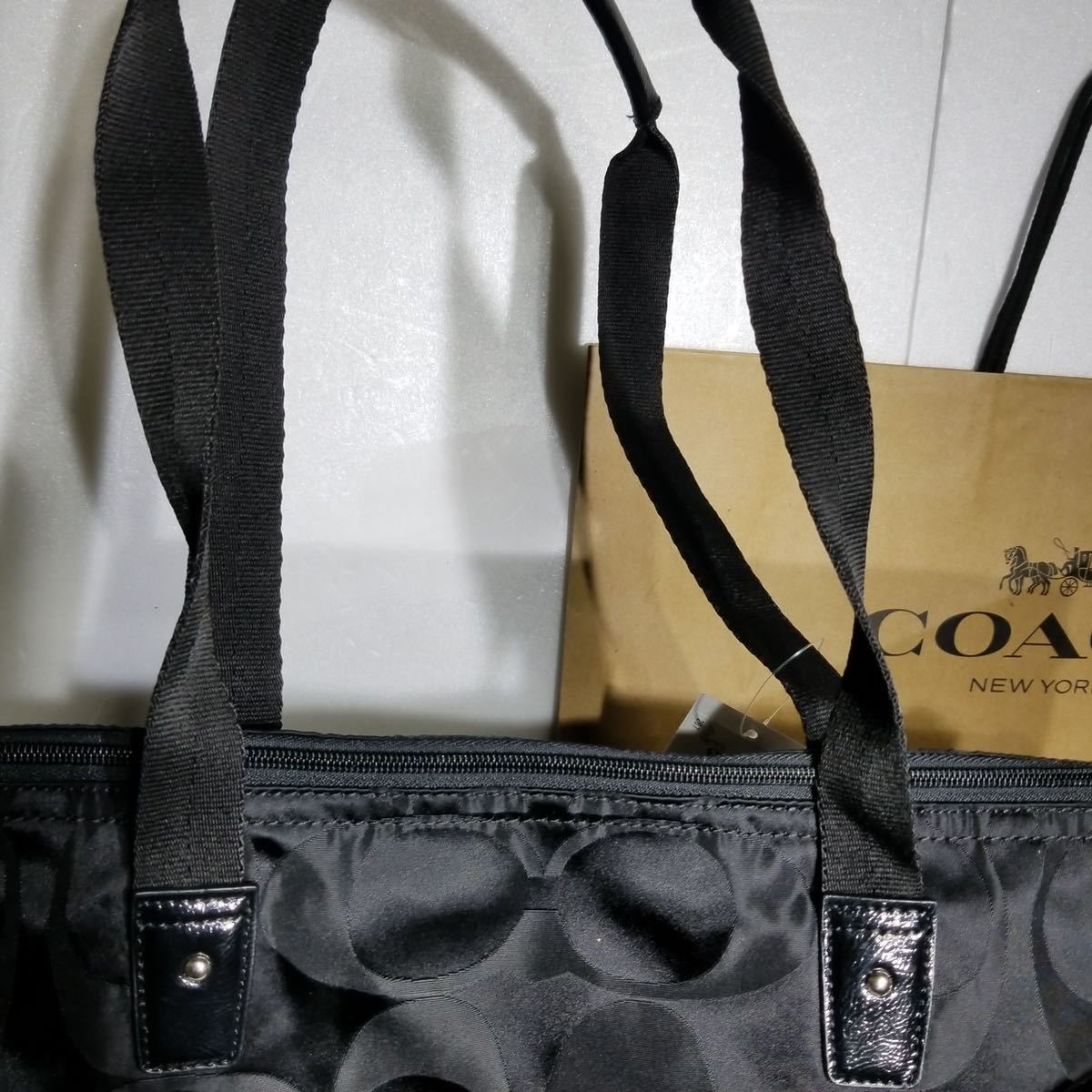 未使用//ブランド//COACH(コーチ) トートバッグ シグネチャー 