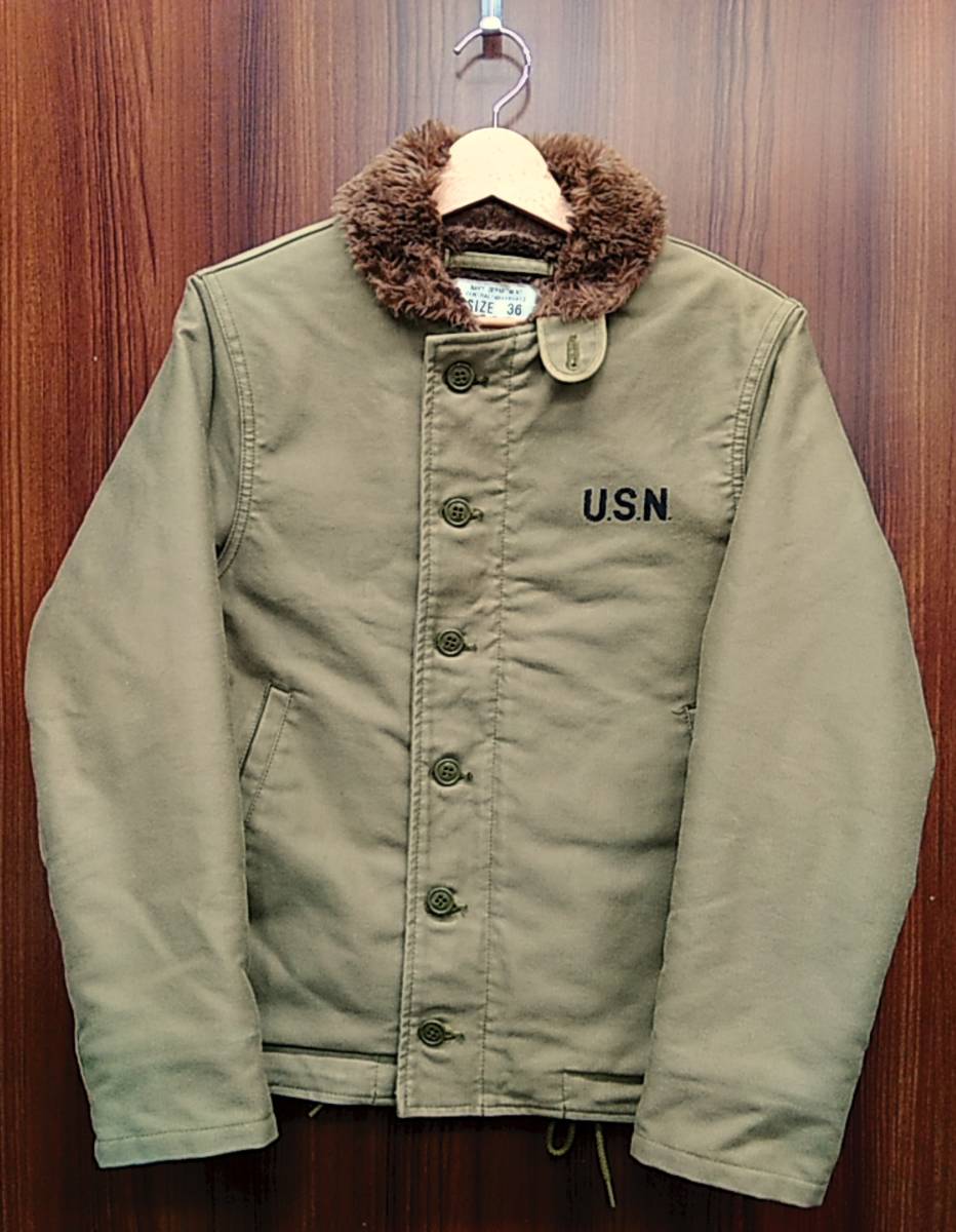  HOUSTON / ヒューストン navy department SX65913 N-1 デッキジャケット ベージュ 表記サイズ36 S相当(Sサイズ)｜売買されたオークション情報、yahooの商品情報をアーカイブ公開 - オークファン Sサイズ