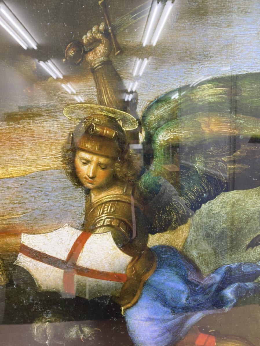 ラファエロ 悪魔を打ちのめす聖ミカエル ラファエル 聖ミカエル ドラゴンの絵画 複製 美術 芸術 インテリア 石版画 リトグラフ 売買されたオークション情報 Yahooの商品情報をアーカイブ公開 オークファン Aucfan Com