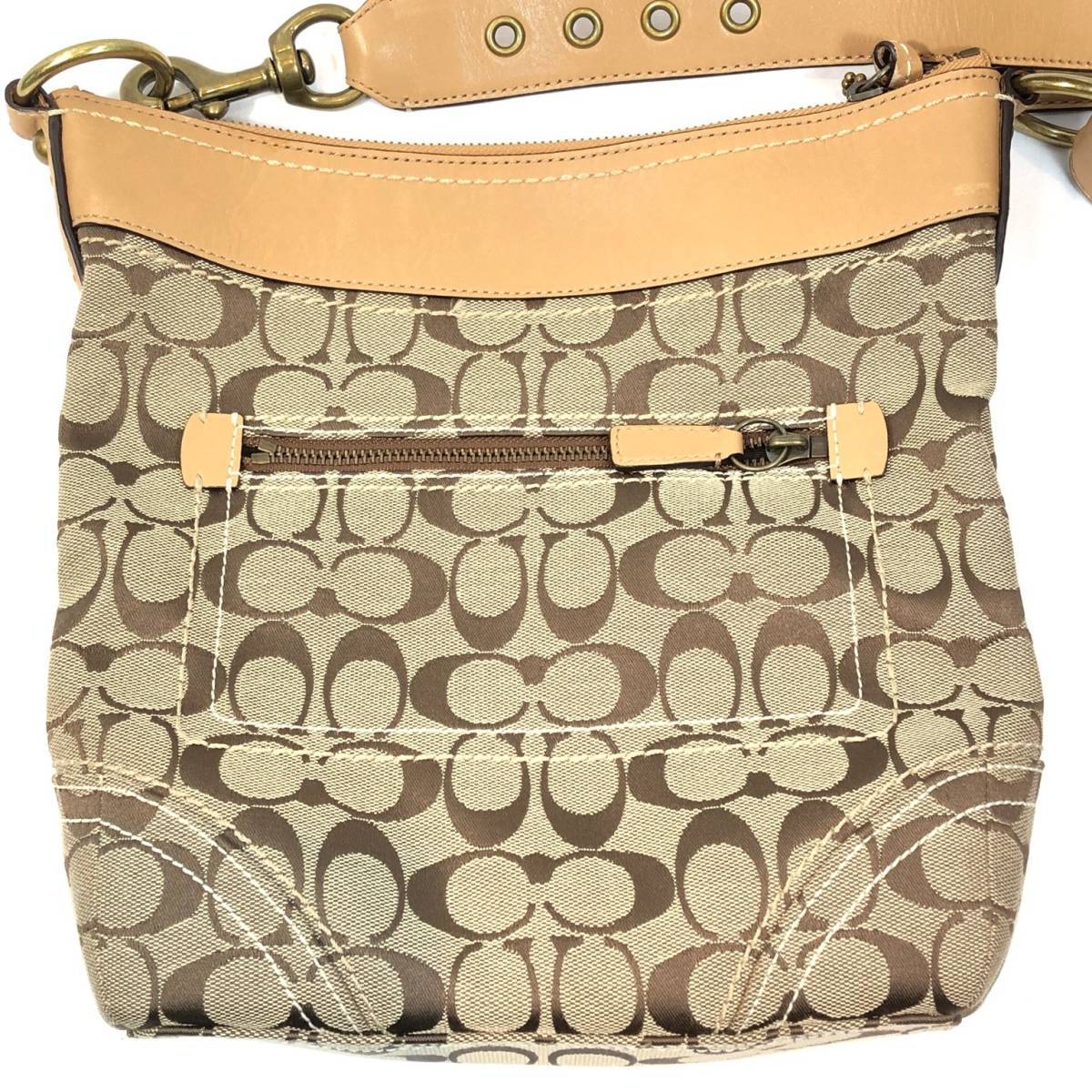 COACH コーチ ショルダーバッグ シグネチャー レディース 外観美品❣️ 美品COACH - コーチシグネチャーショルダーバッグ 美品 ベージュ ショルダー コーチ&frasl;COACH シグネチャーショルダー ベージュ系｜Yahoo ローレル