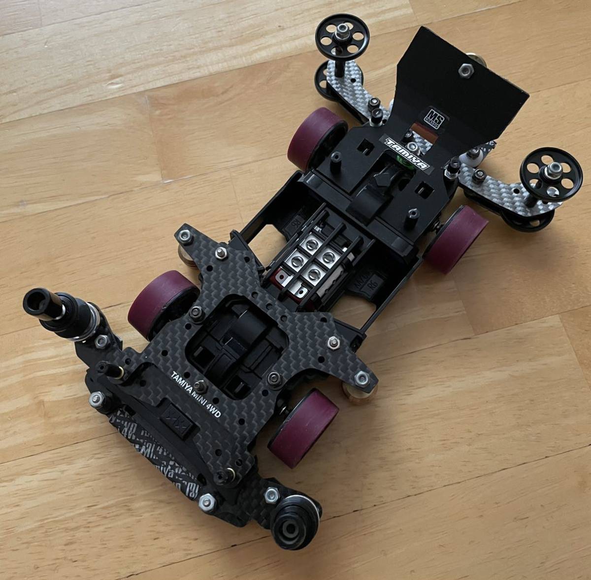 ミニ四駆 パーツセット ポリカボディ MSシャーシ カーボン FRPなど 