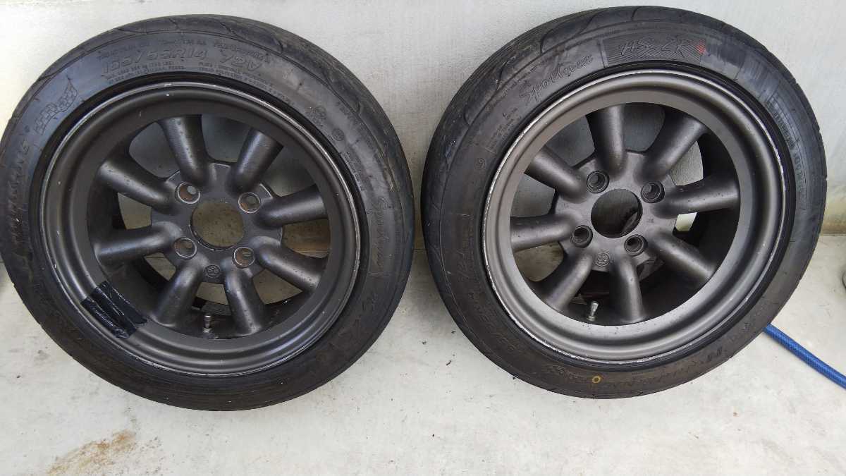 ワタナベ 6.5J-14 Aタイプ PCD110 +9.5 ナンカンNS-2R 165/55-14 2