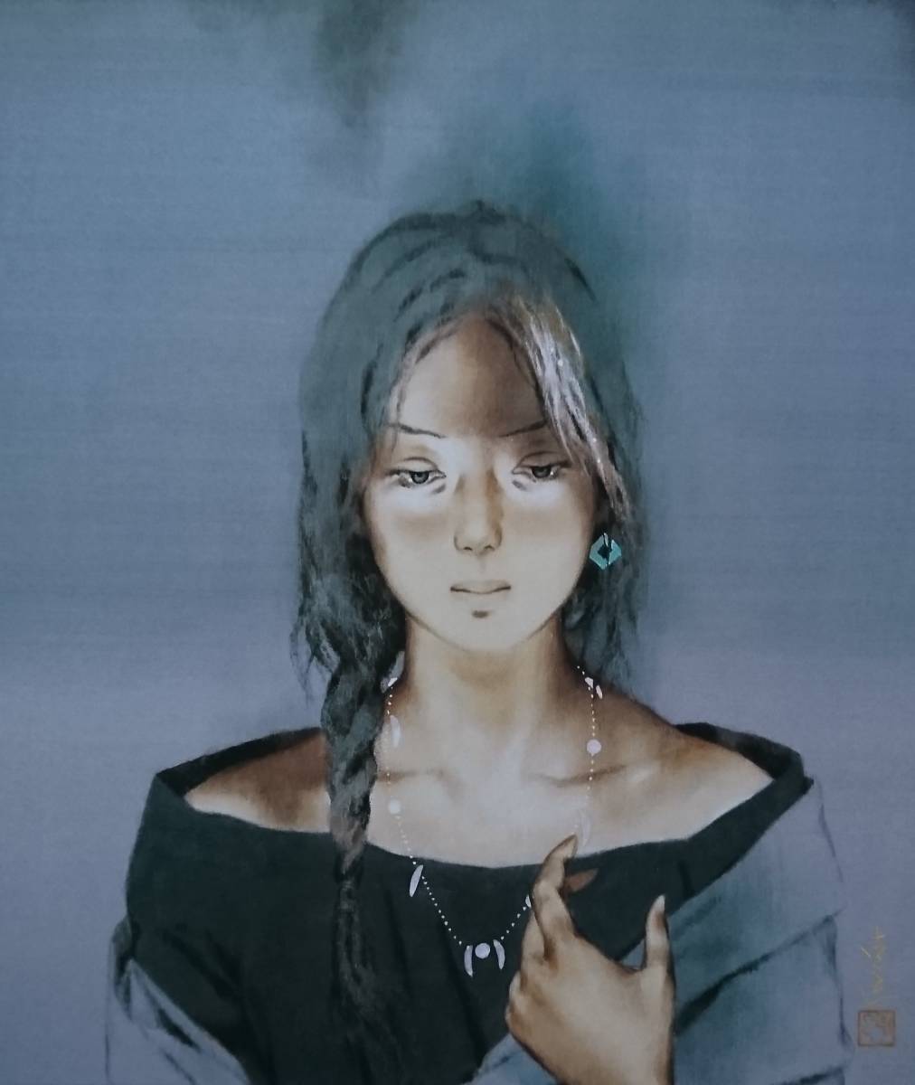 北田 克己、まそほのころ、厳選、希少画集画、新品高級額 額装付、きた 