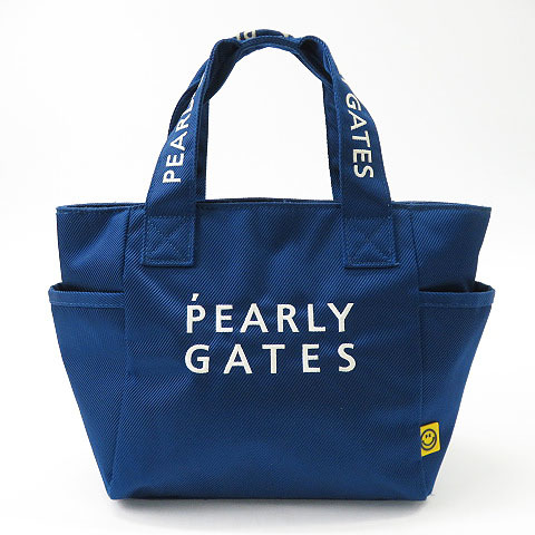 1円】PEARLY GATES パーリーゲイツ カートバッグ ニコちゃん ブルー系