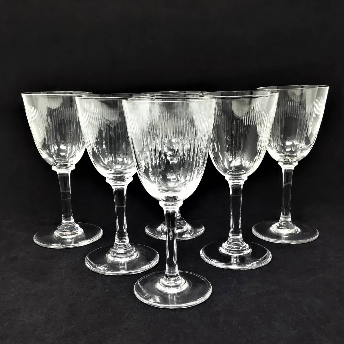 BACCARAT MOLIERE 6本セット オールド バカラ ワイングラス フランス
