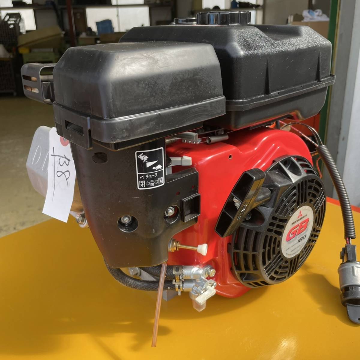 No.β8 超 三菱 GB180 発動機 エンジン セル エンジンキー付き 最大6.3 