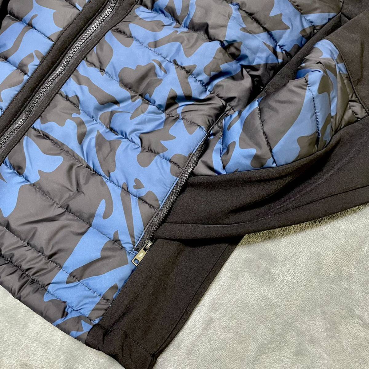 1円～MARK＆LONA◇マーク&ロナ L サイズ 迷彩ダウンジャケット ゴルフ