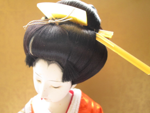 花魁人形日本人形ケース入り綺麗な顔