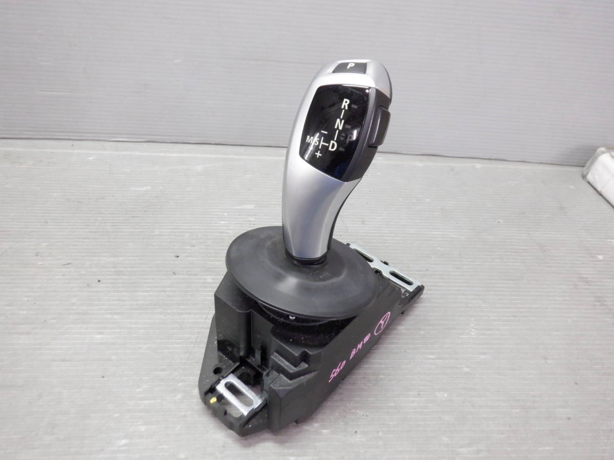 H19年 E60 BMW 525i NU25 右H Mスポーツ　後期 純正 AT シフトレバー　/10翌【4-6406】入73560