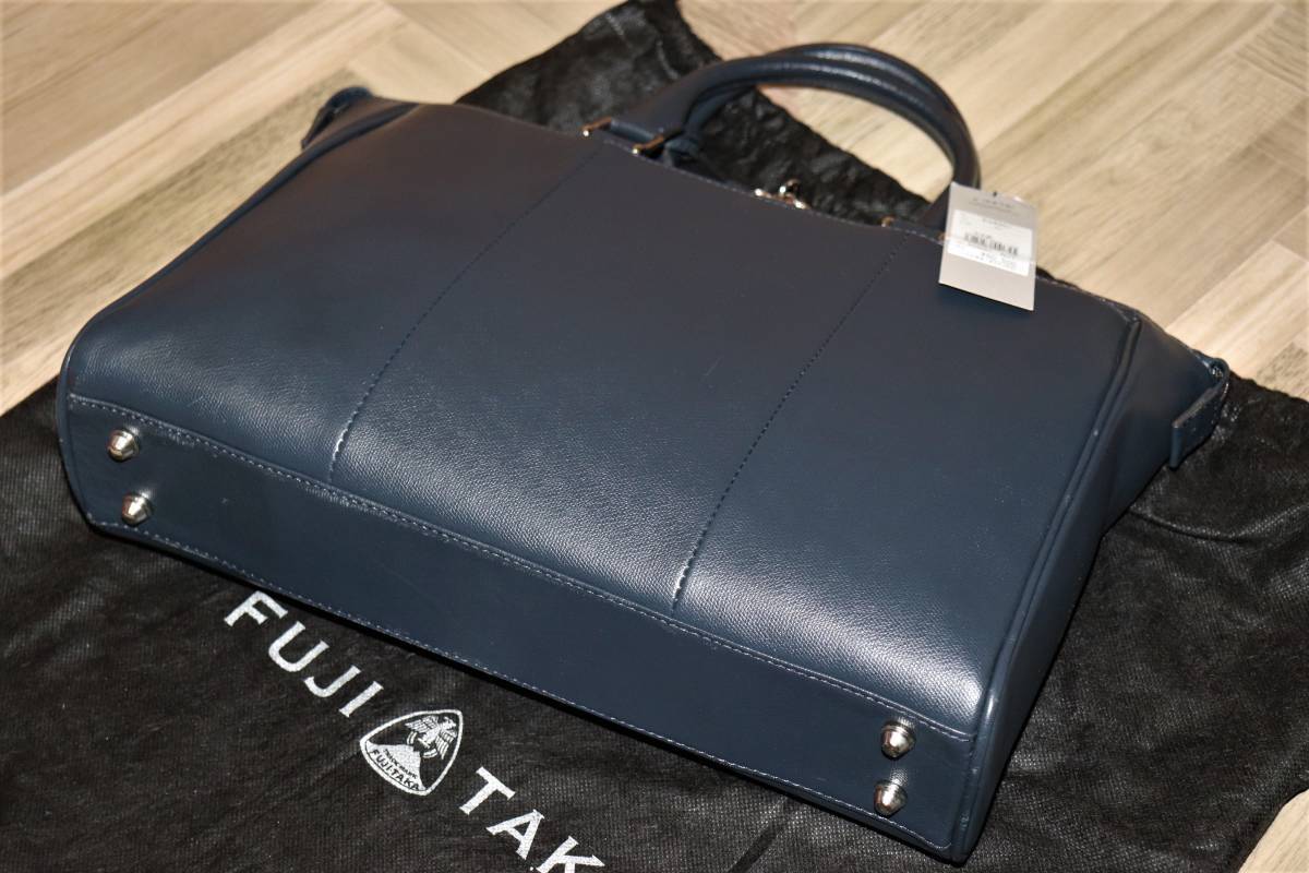 ✨美品✨FUJITAKA フジタカ オーブ ビジネスバッグ ブリーフケース ロゴ 未使用】 FUJITAKA ☆ オーブ レザービジネスバッグ A4ジャスト