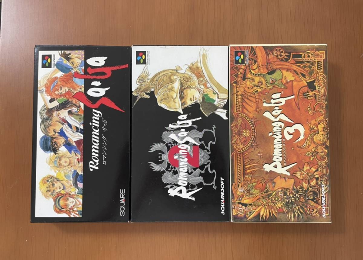 人気セール，送料無料 SFC ロマンシング サ ガ 1.2.3 箱説付き スクウェア RPG(ロールプレイング)｜売買されたオークション情報、yahooの商品情報をアーカイブ公開 - オークファン タイトル