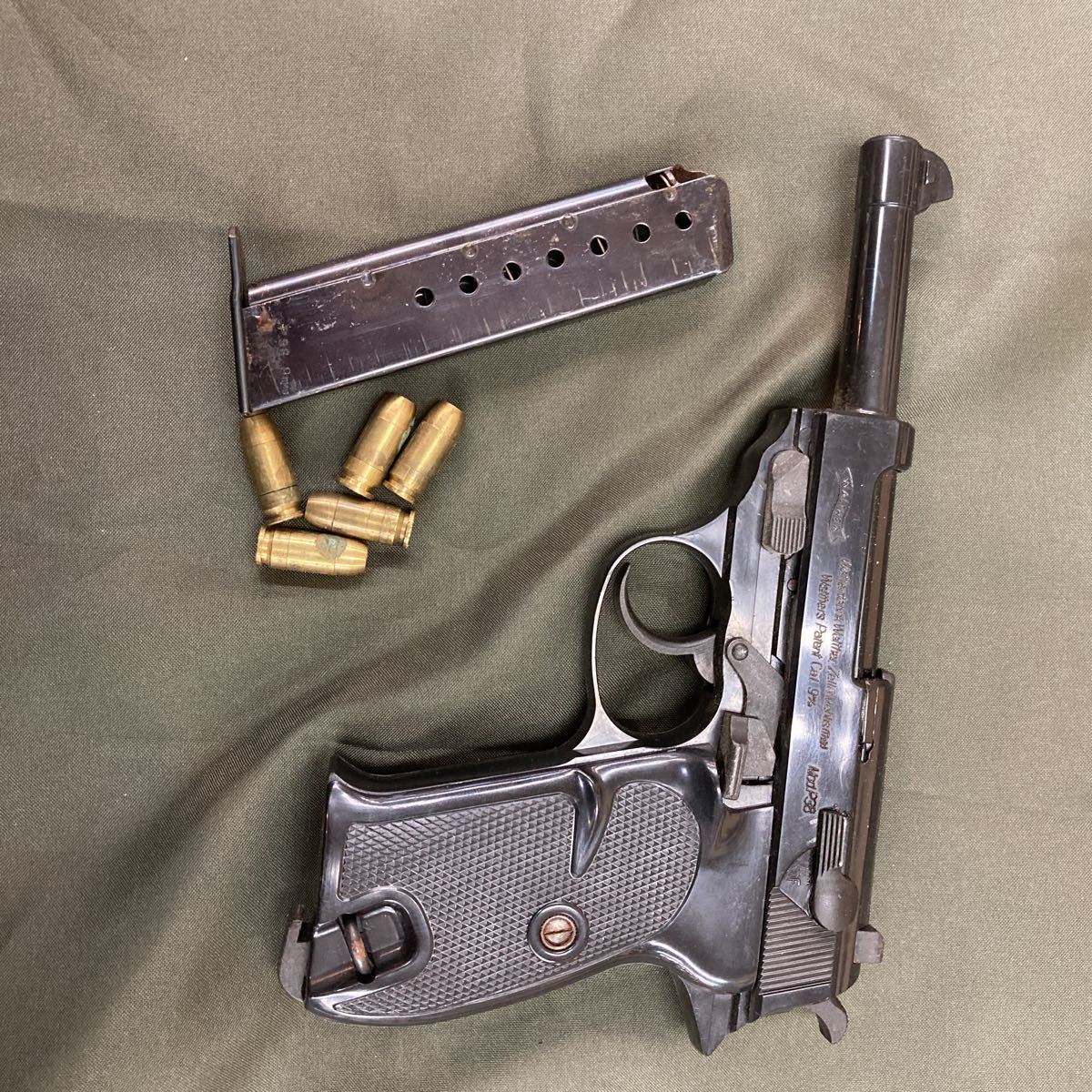 マルシン モデルガン ワルサー P38 SM刻印【ジャンク】 まるマルシン モデルガン ワルサーP38 中古ジャンク(モデルガン)｜売買