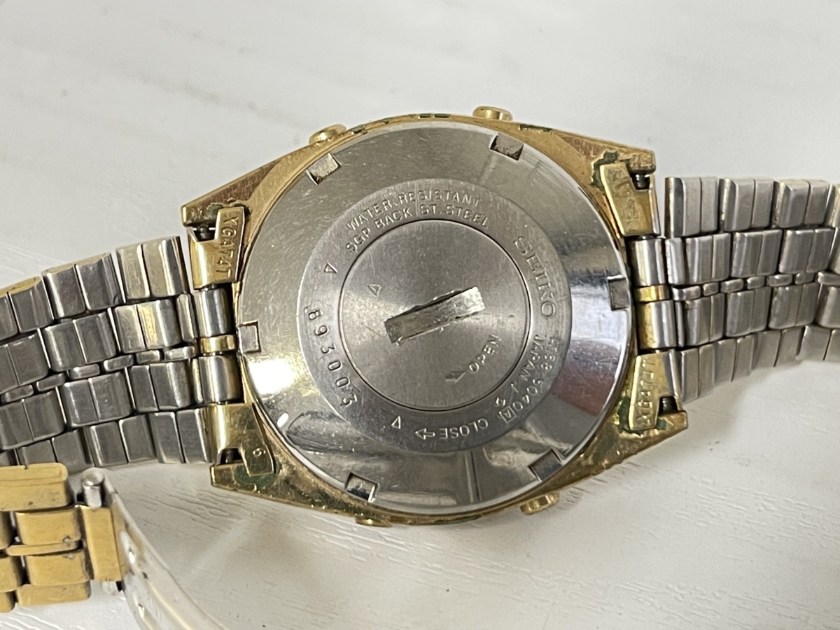 KF0403-54I SEIKO ALARM CHRONOGRAPH QUARTZ A158-5040 腕時計 