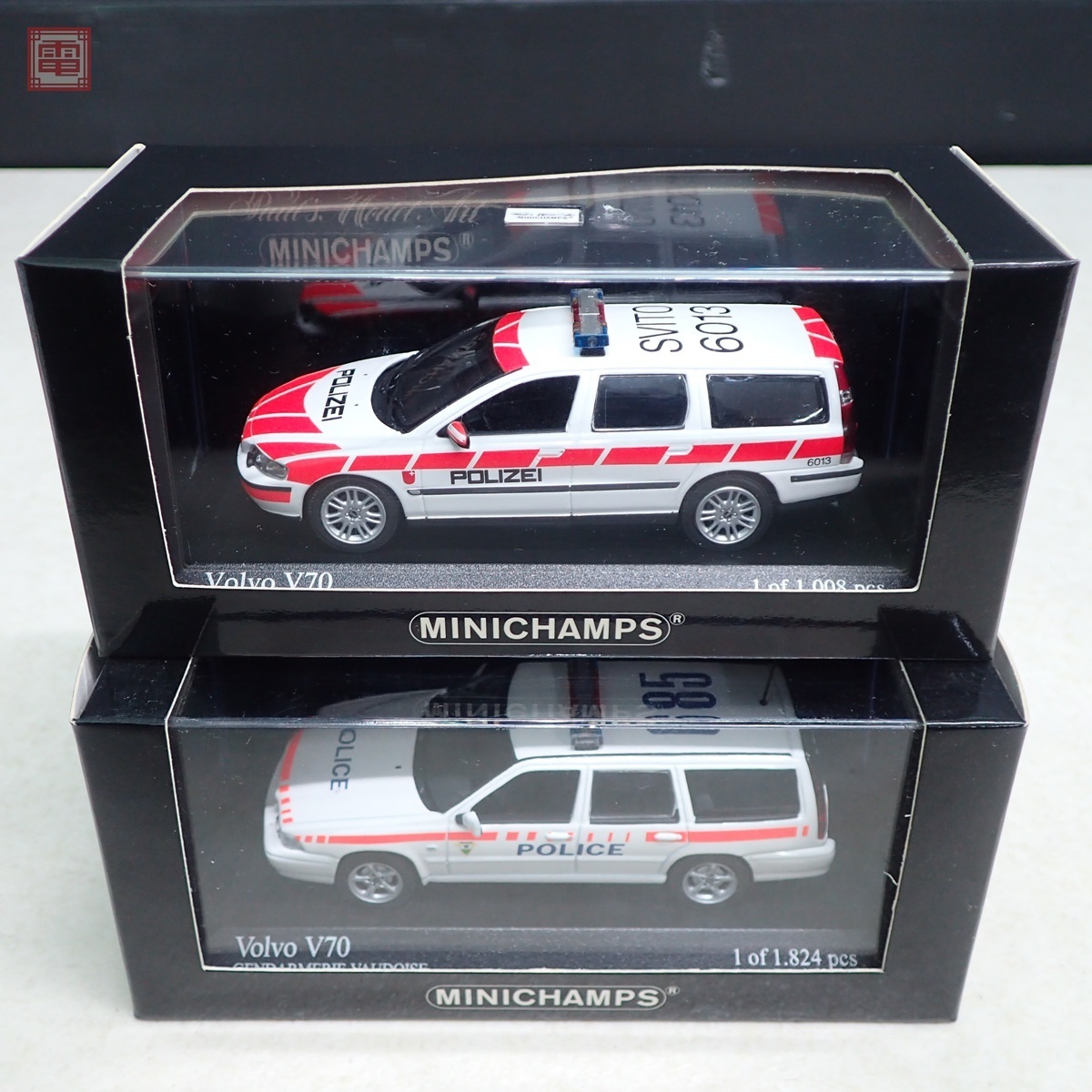 PMA 1/43 ボルボ V70 警察車両 No.430171897/No.430171895 計2台set