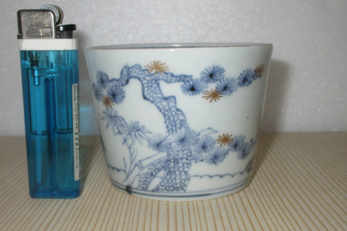 古伊万里 染付 蕎麦猪口 | ソバチョコ Antique 初期伊万里 江戸後期 花
