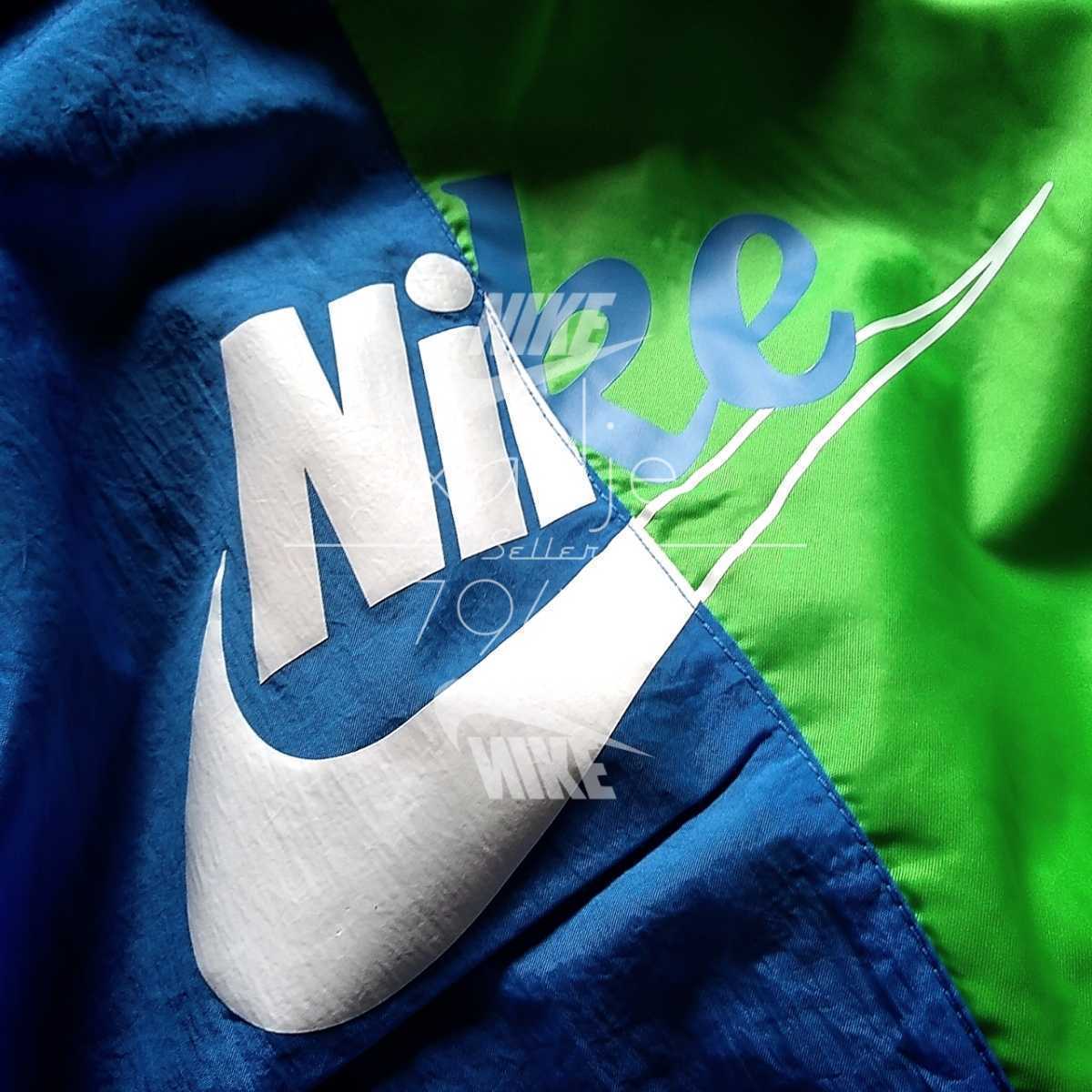 正規品 Nike ナイキ ウィンドブレーカー パーカー フューチュラロゴ プリント 黒 ブラック 青 緑 胸ロゴ刺繍 プリント L パーカ 売買されたオークション情報 Yahooの商品情報をアーカイブ公開 オークファン Aucfan Com