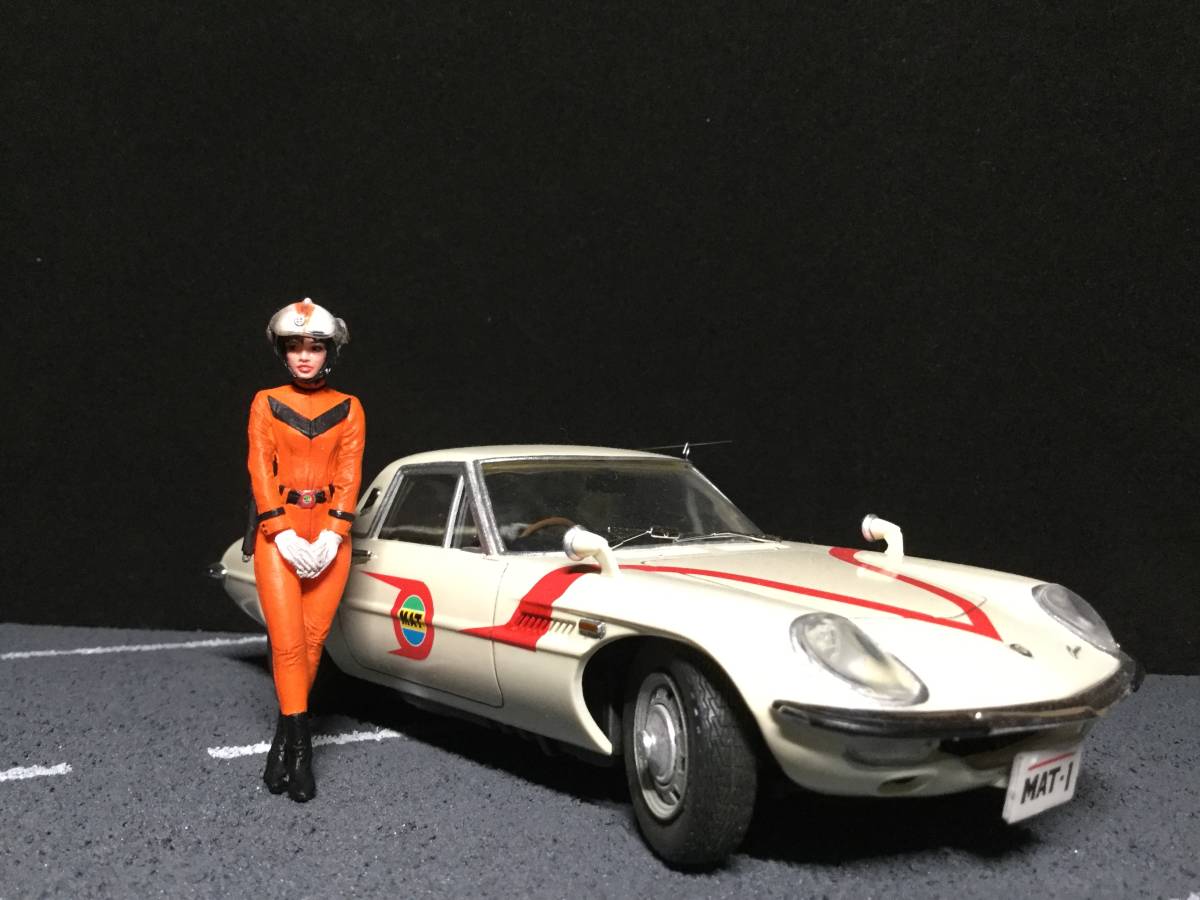 セール，本物保証 ハセガワ マット ビハイクルw/MAT女性隊員 1/24スケール プラモデル 完成品(帰ってきたウルトラマン)｜売買されたオークション情報、yahooの商品情報をアーカイブ公開 - オークファン 帰ってきたウルトラマン