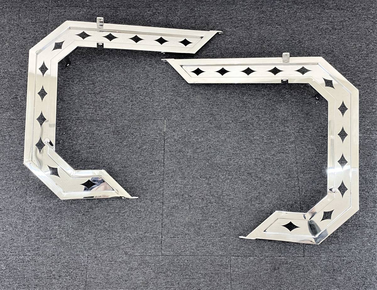 限定SALE，人気SALE 即納 ステンレス ミラーステー 菱抜 25角パイプ 左右セット デコトラ レトロ 汎用 旧車 トラック野郎 S0539S(ミラー)｜売買されたオークション情報、yahooの商品情報をアーカイブ公開 - オーク 外装