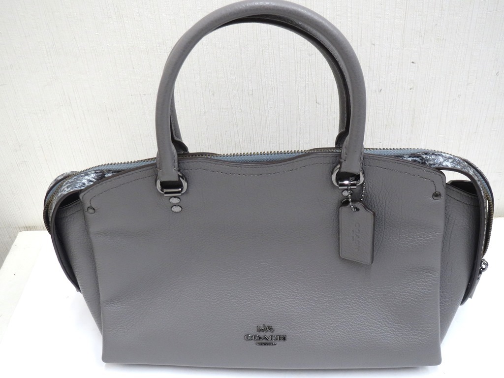 ☆A51324:COACH コーチ E1981-67710 ドリューサッチェル スネーク 