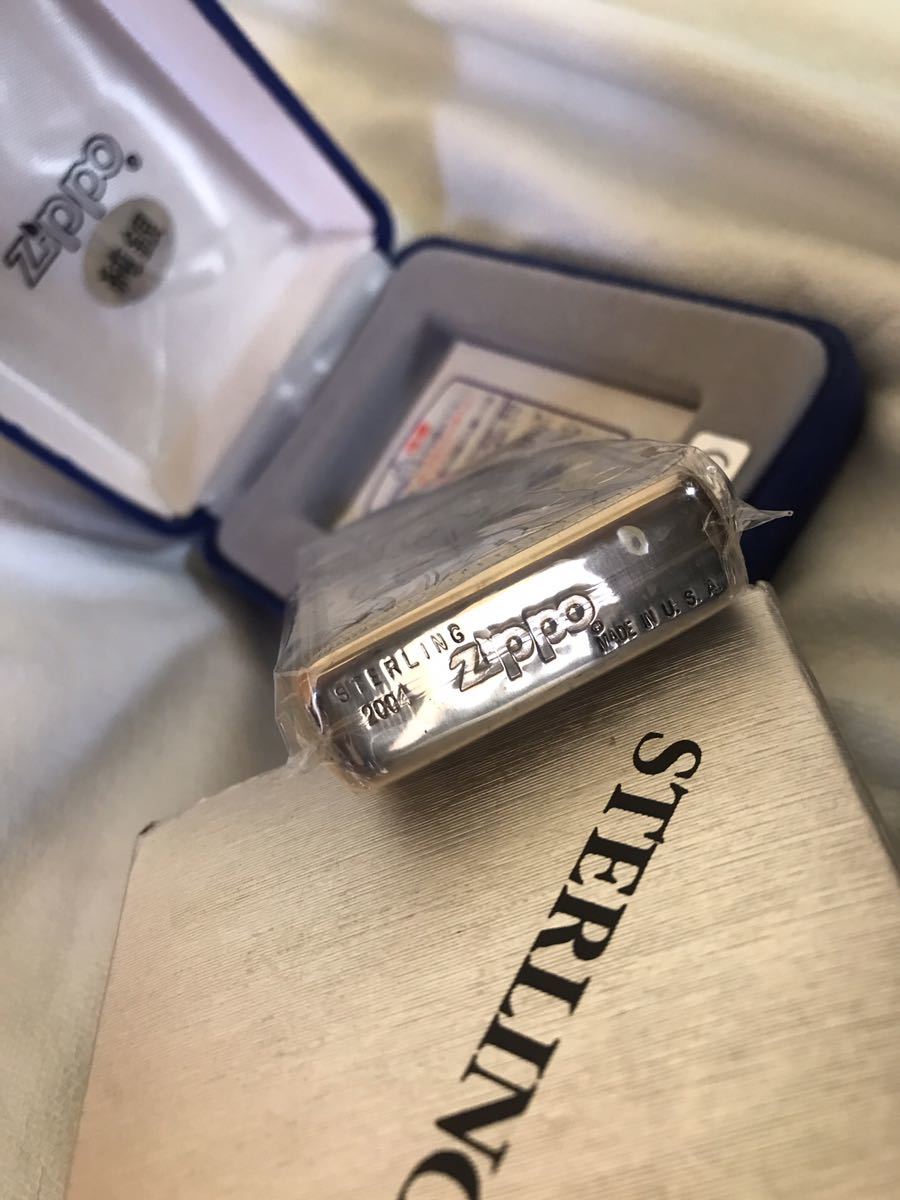 激レア ZIPPO ジッポー 純銀 スターリングシルバー 手彫り 2004 激レア ZIPPO ジッポー 純銀 スターリングシルバー 手彫り 2004