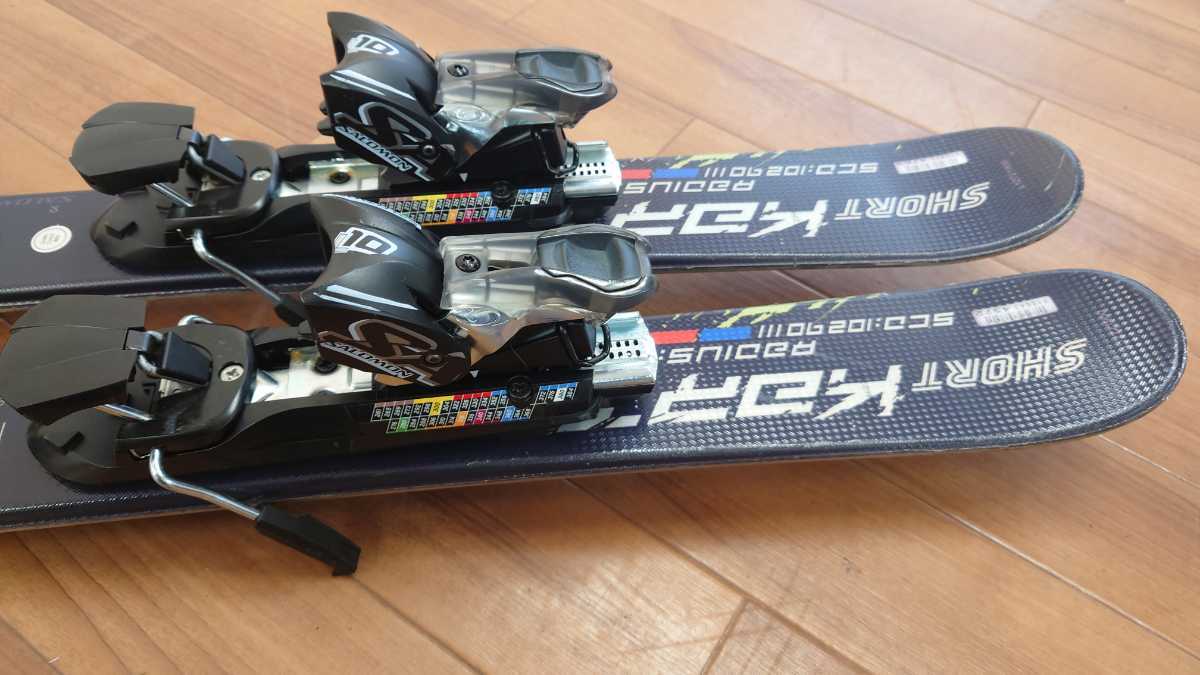 サロモン SALOMON SHORT KART ミッドスキー ショート 125cm 調整ビン