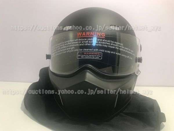 1円★新品最新♪軽量日本未発売SIMPSON風バンディット9CRGシンプソン仕様ATV-1艶消し黒ガラス繊維フルフェイスヘルメット☆ATV-1♪XXL