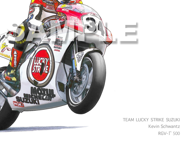 SUZUKI/RGV250Γ。GP SPIRITS-ケビン・シュワンツ。【美品】 SUZUKI/RGV250Γ。GP SPIRITS-ケビン・シュワンツ。【美品】