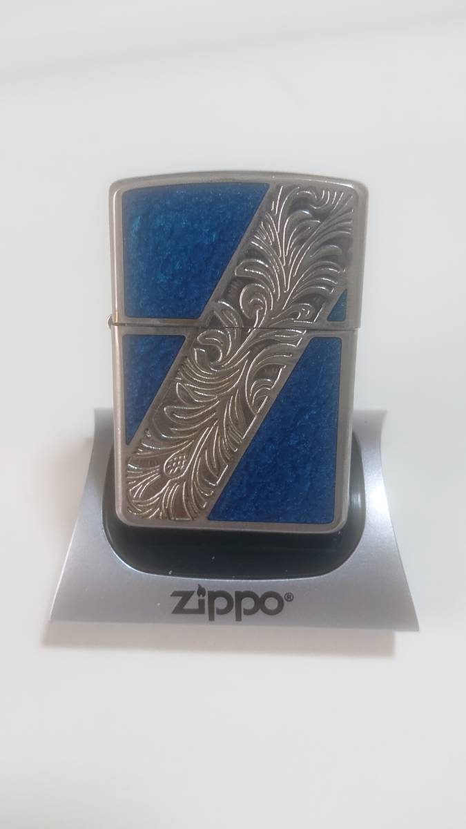 使用品 な初年度 ZIPPO Armor アーマー 162 E-BL 2002(Zippo)｜売買されたオークション情報、yahooの商品情報をアーカイブ公開 - オークファン Zippo