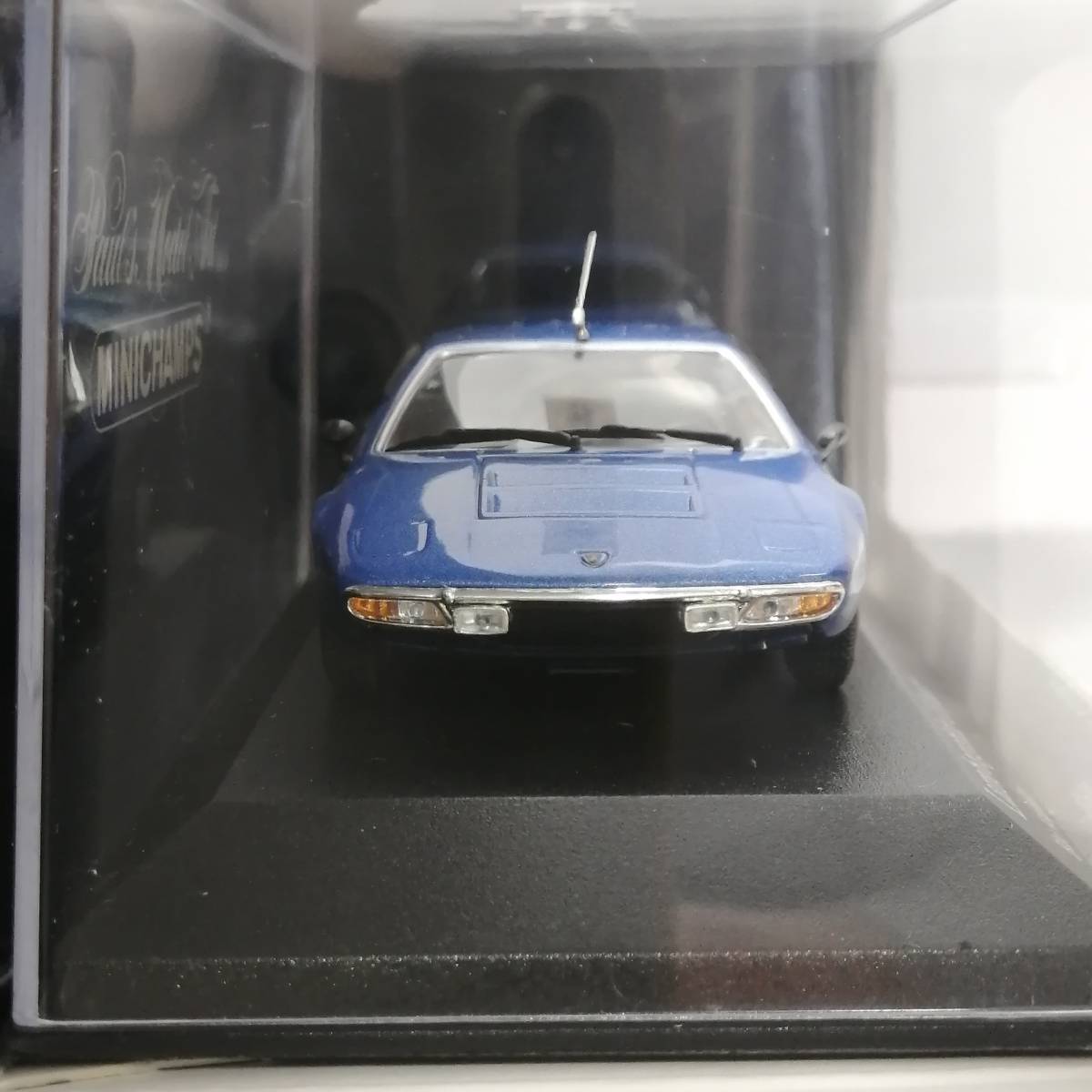 ミニチャンプス　MINICHAMPS　1/43　ランボルギーニ　ウラッコ　URRACO　1974　ブルメタ　ミニカー