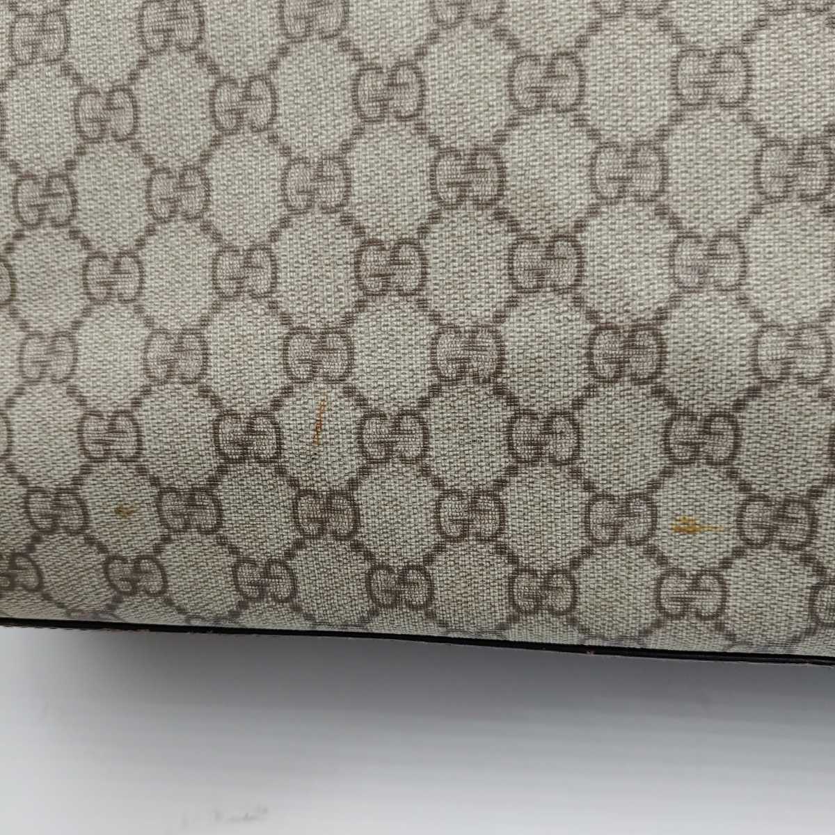 1円【極美品】GUCCI グッチ GGスプリーム メンズ ビジネスバッグ 