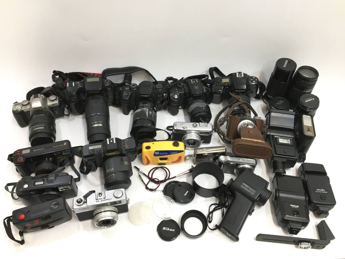 本物保証，新品 カメラおまとめセット３５ PENTAX MZ-3 + MINOLTA &alpha;-7 + Canon T80 他 ペンタックス ミノルタ キャノン ジャンク品(その他)｜売買されたオークション情報、yahooの商品情報をアーカイブ公開 - オー その他
