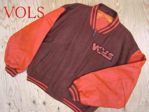 100%新品，人気SALE テネシー大学 VOLS Volunteers NCAA メンズ 袖革スタジャン アワードジャケット 特大ロゴ R40327020A(XLサイズ以上)｜売買されたオークション情報、yahooの商品情報をアーカイブ公開 - オークファン スタジアムジャンパー