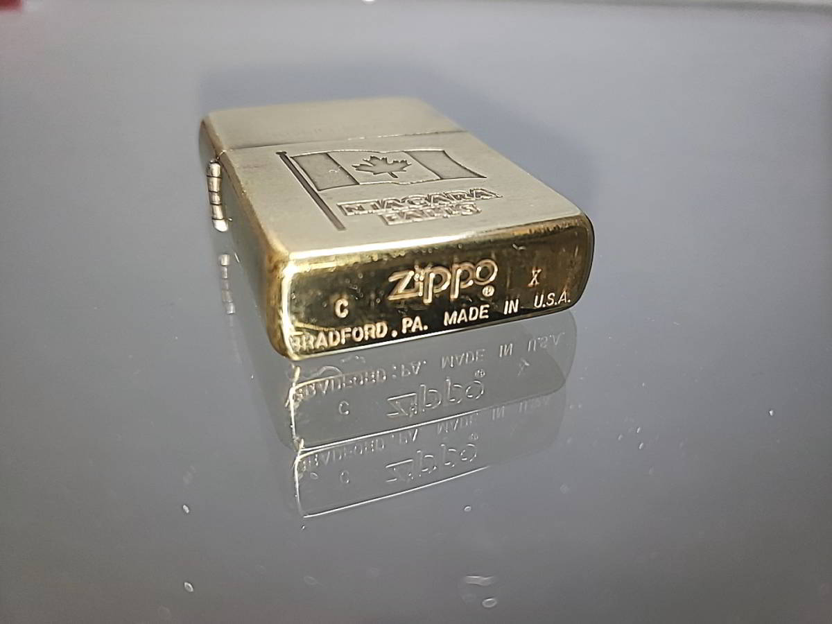 Zippo ソリッドブラス カナダ国旗 Canada メイプルリーフ 1995年製 Www Amrapalihotel Com