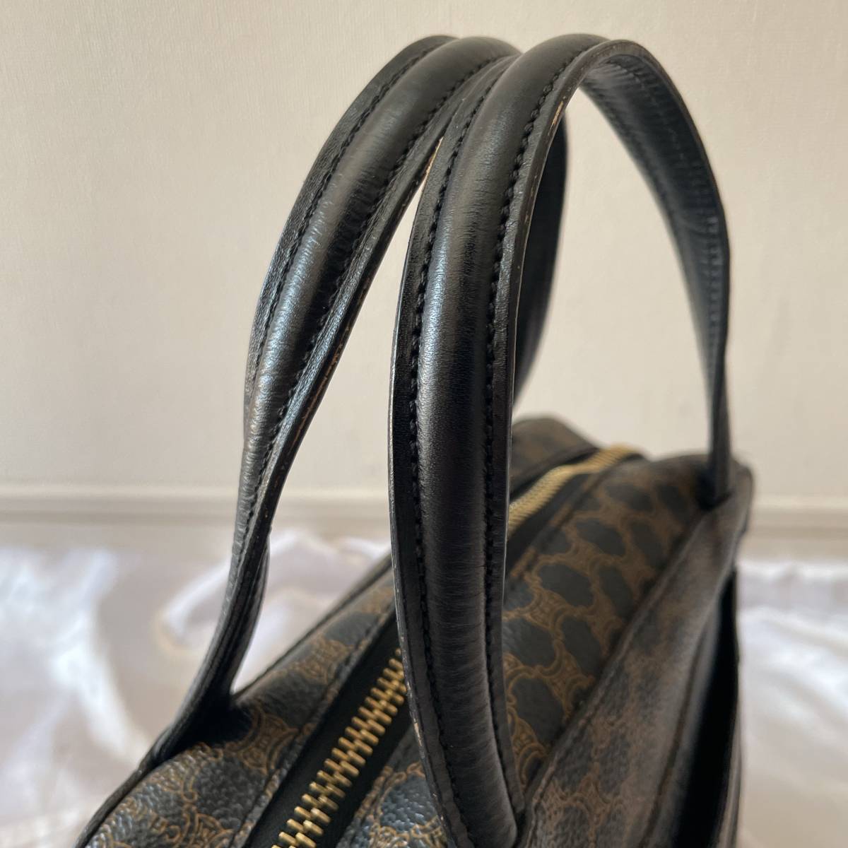 1円〜 ◇極美品◇ CELINE セリーヌ ハンドバッグ マカダム ブラック 