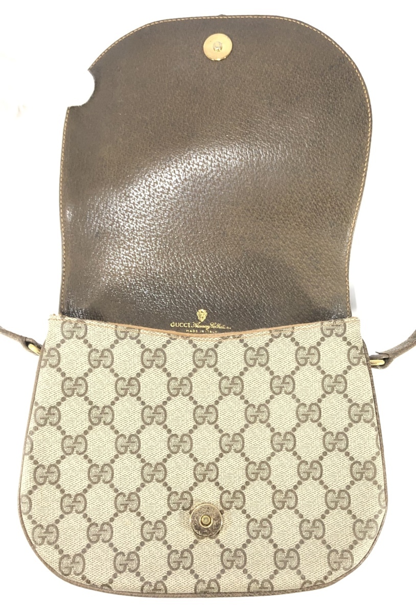 1円スタート】 GUCCI グッチ オールドグッチ ショルダーバッグ GG柄 斜