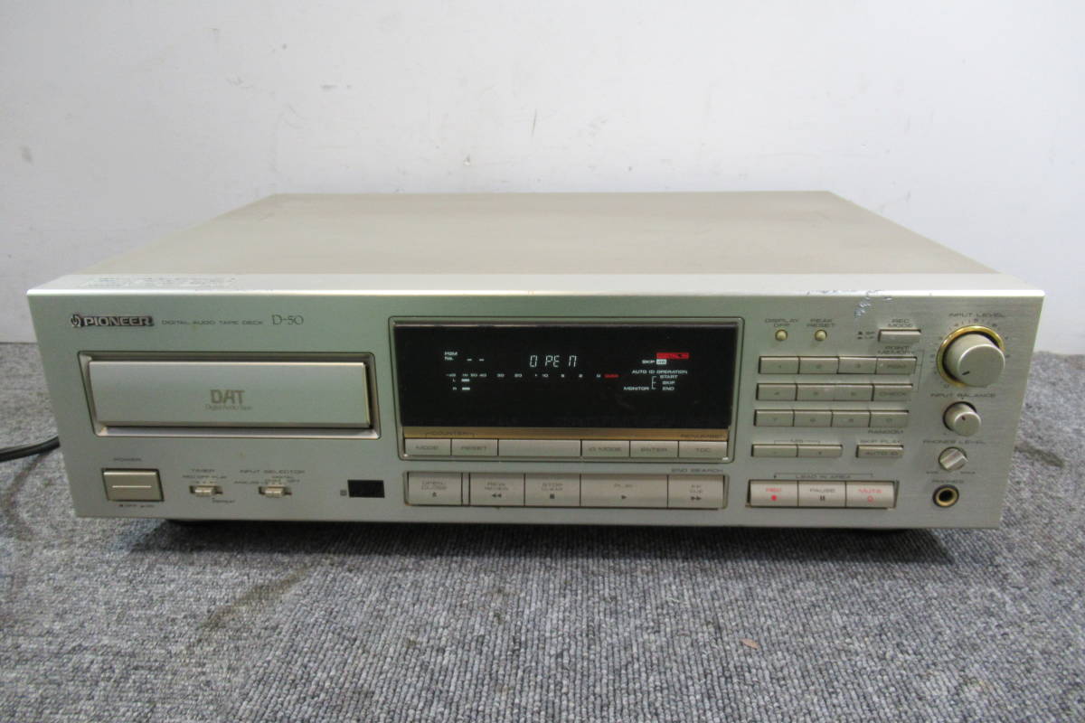 定番人気，送料無料 M982棚19 PIONEER パイオニア D-50 DATデッキ DIGITAL AUDIO TAPE DECK テープ(DAT機器)｜売買されたオークション情報、yahooの商品情報をアーカイブ公開 - オークファン DAT機器