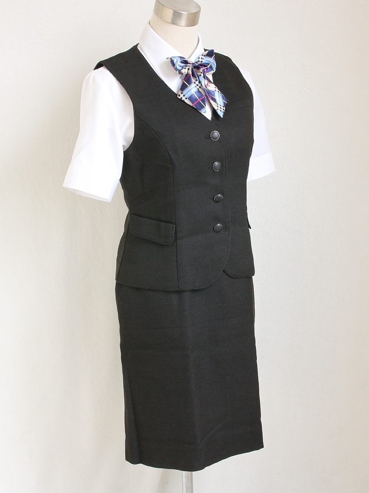 11号 ist イスト 黒 ブラック /事務 中古◇OL制服 / 事務服◇中古 