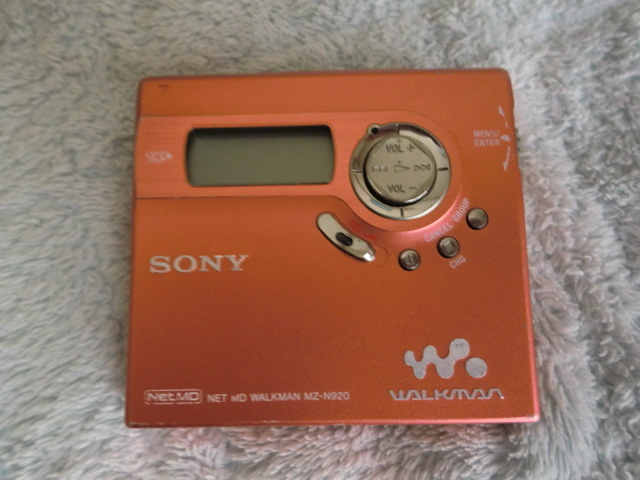 送料無料 SONY MDウォークマン MZ-N920 ③ オレンジ 録再 MZ-N920 SONY