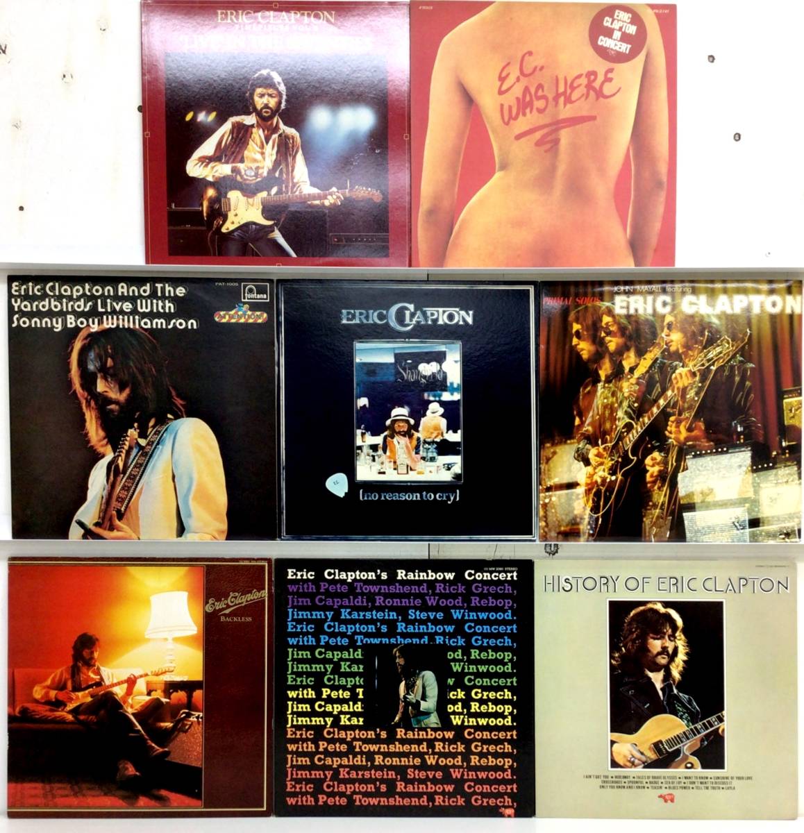 Clapton Eric エリック・クラプトン、初期作品の日本プレス盤LP4