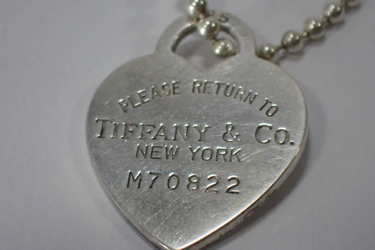 67103 TIFFANY＆Co ネックレス ペンダント PLEASE RETURN TO リターン 