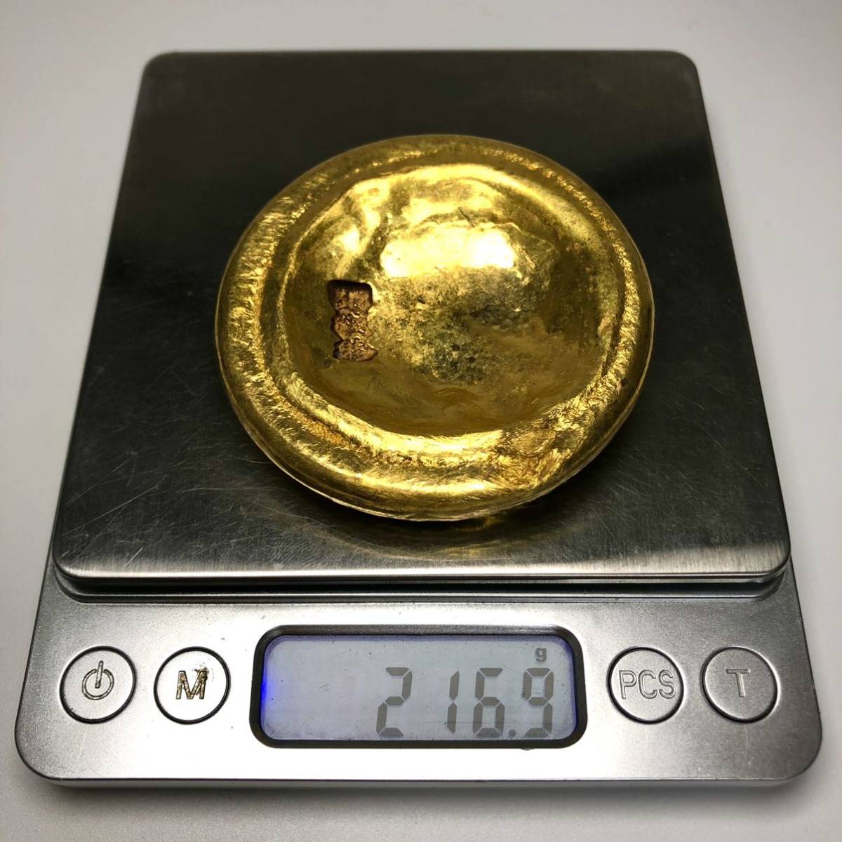 収蔵文房具・文鎮 金餅 十二支 金牛 お守り 馬蹄金 珍品 金運開運 海外