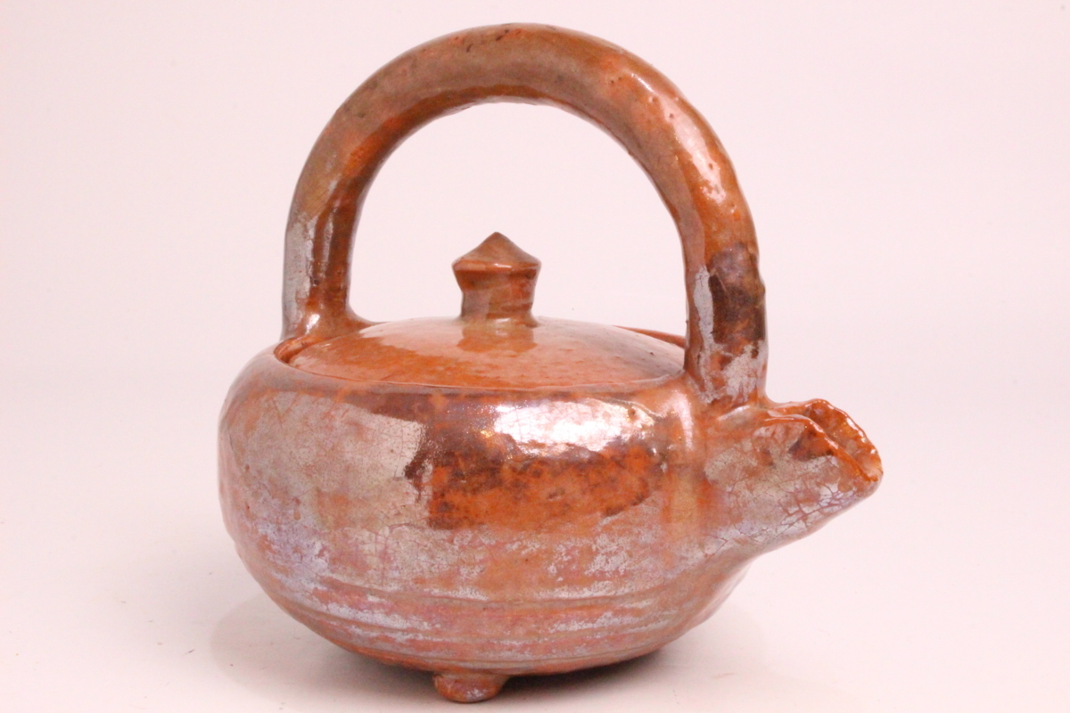 金襴赤絵玉取獅子図鉢 呉須赤絵写 三浦竹泉（造）共箱 二代 中山胡民