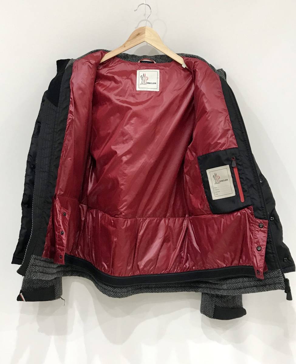MONCLER GRENOBLE PASTERZE GIUBBOTTO ダウンジャケット ヘリンボーン 
