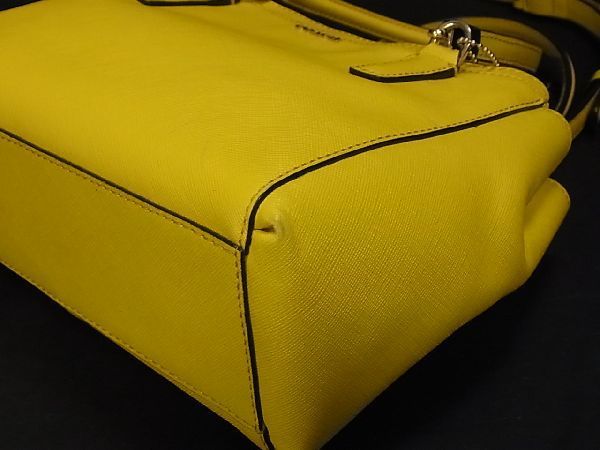 1円 ■美品■ COACH コーチ 30402 マディソン ミニクリスティ レザー 2WAY ハンドバッグ ショルダーバッグ 斜め掛け イエロー系 Z9913クオ COACH 0 コーチ Shoulder Saf ビジネスバッグ