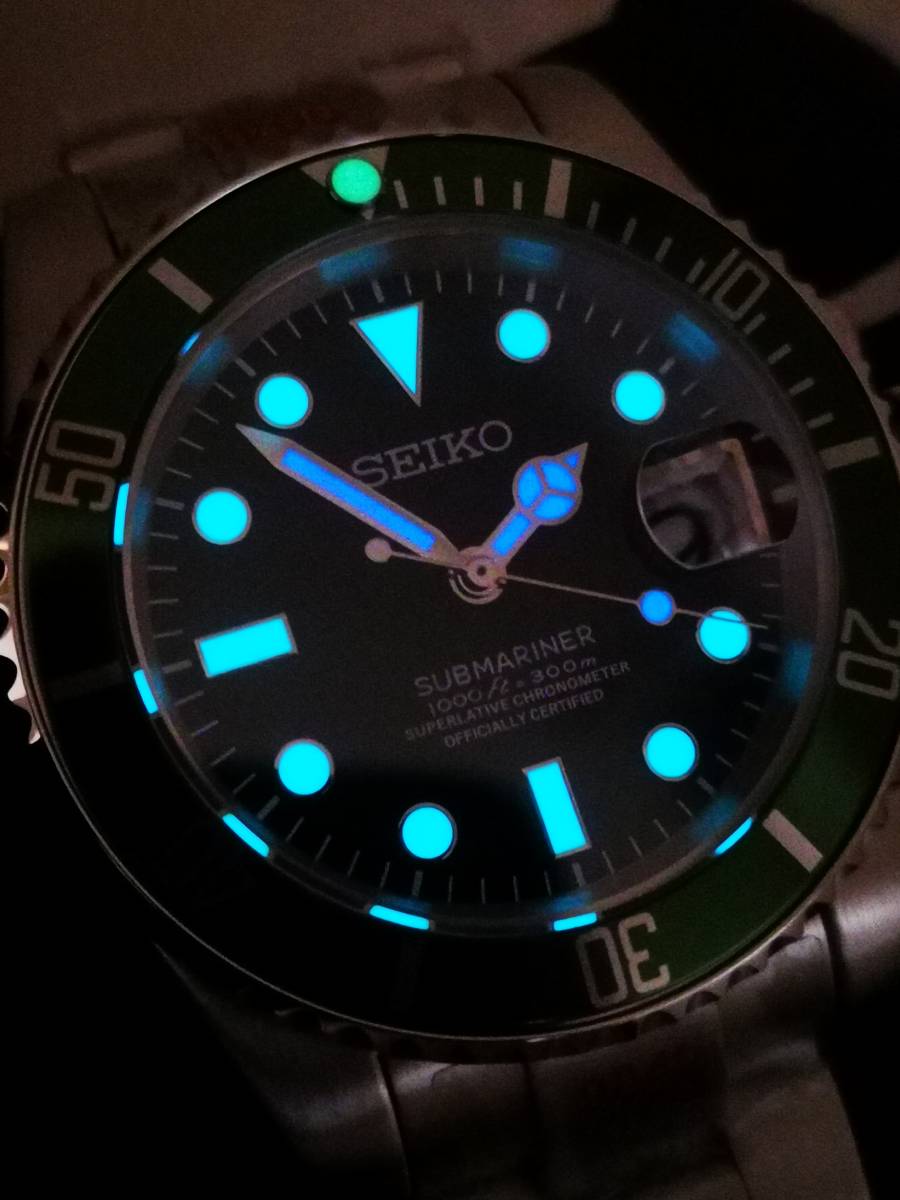 1円〜 SEIKO MOD 40mm ブラック カスタム セイコー NH35