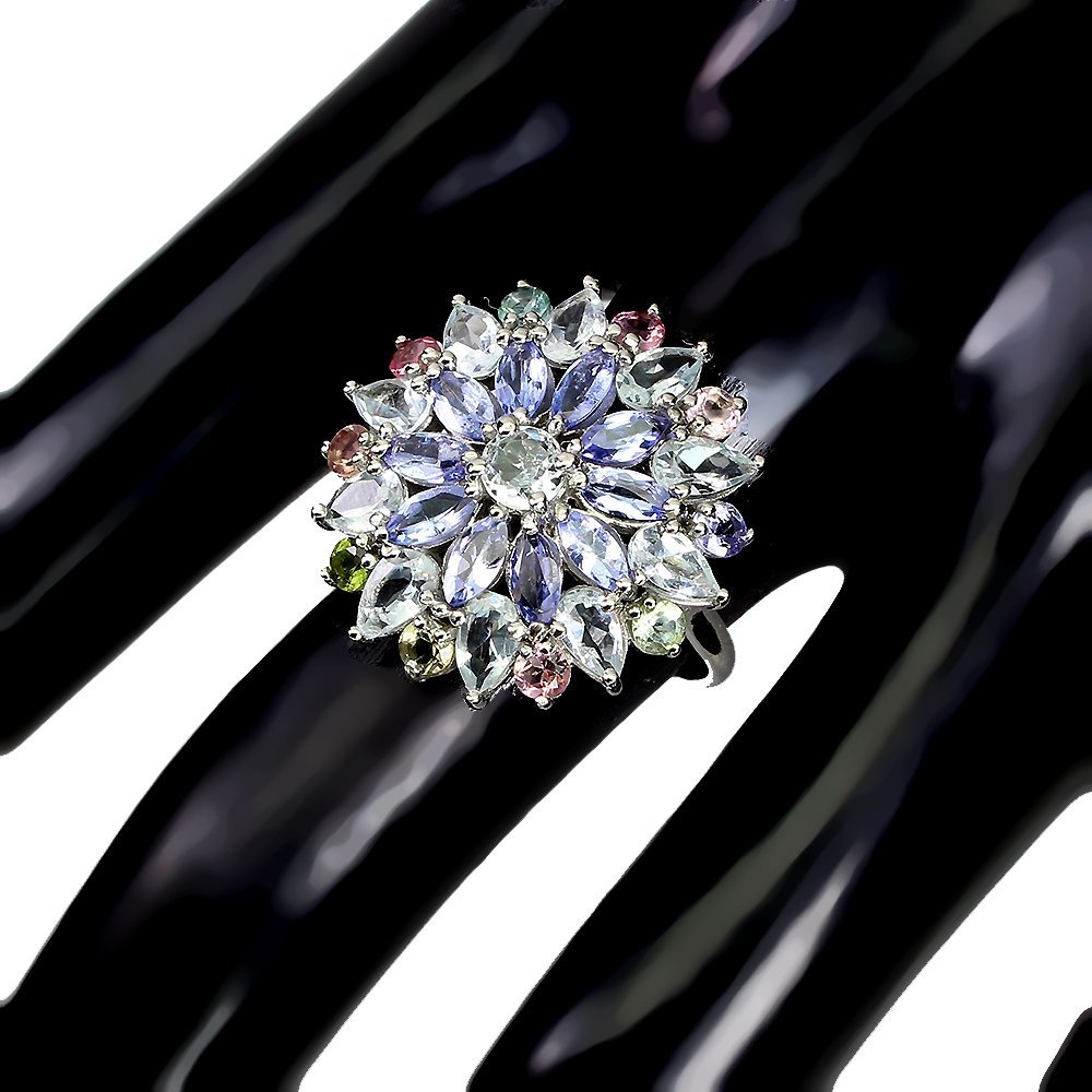 1円新品】イケゾエガレ｜4.50ct 天然アクアマリン&タンザナイト 