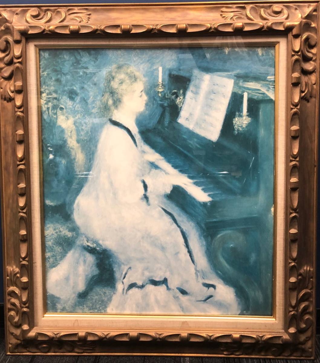 A C D絵画 ルノワール ピアノを弾く白い服の女 印刷画 複製 世界の名画 注目 99円スタート 美術品 売買されたオークション情報 Yahooの商品情報をアーカイブ公開 オークファン Aucfan Com
