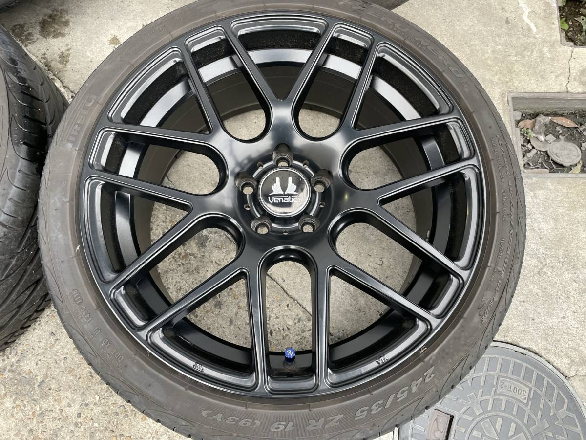 売り切り！ピレリタイヤバリ山！venatici C-72M PCD112 8.5J ＋35 19 