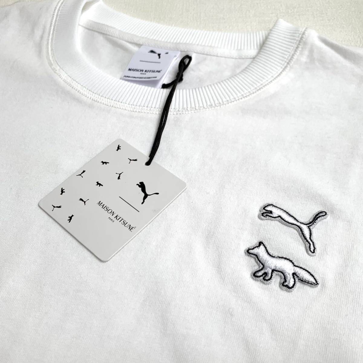 新品 2021AW メゾンキツネ プーマ PUMA x Maison Kitsune コラボ 刺繍